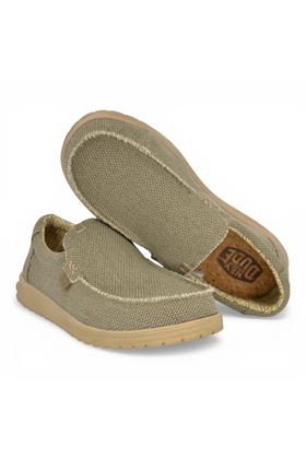 Mocassino uomo Hey Dude i n tela colore militare. HEY DUDE | 40124-ARMY